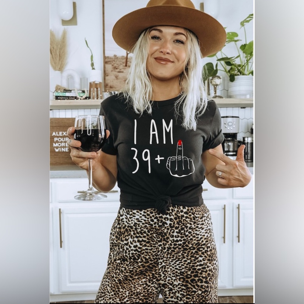 Bella Canvas Black Tee with White & Red Graphic